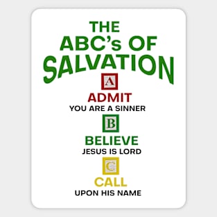 The ABC's of Salvation Magnet